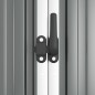 Capanno per Attrezzi Grigio 161x89x161 cm in Acciaio Zincato Capanno per Attrezzi Grigio 161x89x161 cm in Acciaio Zincato