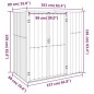 Capanno per Attrezzi Grigio 161x89x161 cm in Acciaio Zincato Capanno per Attrezzi Grigio 161x89x161 cm in Acciaio Zincato