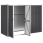 Capanno per Attrezzi Antracite 225x89x161 cm Acciaio Zincato Capanno per Attrezzi Antracite 225x89x161 cm Acciaio Zincato
