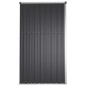 Capanno per Attrezzi Antracite 225x89x161 cm Acciaio Zincato Capanno per Attrezzi Antracite 225x89x161 cm Acciaio Zincato