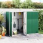 Capanno per Attrezzi Verde 225x89x161 cm in Acciaio Zincato Capanno per Attrezzi Verde 225x89x161 cm in Acciaio Zincato