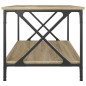 Tavolino Rovere Sonoma 80x50x45 cm Legno Multistrato e Ferro Tavolino Rovere Sonoma 80x50x45 cm Legno Multistrato e Ferro