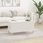 Tavolino Salotto Bianco Lucido 90x44,5x45 cm Legno Multistrato Tavolino Salotto Bianco Lucido 90x44,5x45 cm Legno Multistrato
