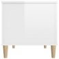 Tavolino Salotto Bianco Lucido 90x44,5x45 cm Legno Multistrato Tavolino Salotto Bianco Lucido 90x44,5x45 cm Legno Multistrato