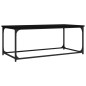Tavolino da Salotto Nero 102x50x40 cm Legno Multistrato e Ferro Tavolino da Salotto Nero 102x50x40 cm Legno Multistrato e Ferro