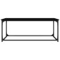Tavolino da Salotto Nero 102x50x40 cm Legno Multistrato e Ferro Tavolino da Salotto Nero 102x50x40 cm Legno Multistrato e Ferro