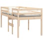 Letto a Soppalco 90x200 cm in Legno Massello di Pino Letto a Soppalco 90x200 cm in Legno Massello di Pino
