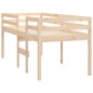 Letto a Soppalco 90x200 cm in Legno Massello di Pino Letto a Soppalco 90x200 cm in Legno Massello di Pino