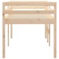 Letto a Soppalco 90x200 cm in Legno Massello di Pino Letto a Soppalco 90x200 cm in Legno Massello di Pino