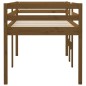 Letto a Soppalco Miele 80x200 cm in Legno Massello di Pino Letto a Soppalco Miele 80x200 cm in Legno Massello di Pino