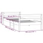 Giroletto Bianco 90x200 cm in Legno Massello di Pino Giroletto Bianco 90x200 cm in Legno Massello di Pino