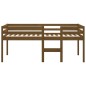 Letto a Soppalco Miele 90x200 cm in Legno Massello di Pino Letto a Soppalco Miele 90x200 cm in Legno Massello di Pino
