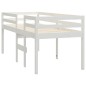 vidaXL Letto a Soppalco Bianco 90x200 cm in Legno Massello di Pino vidaXL Letto a Soppalco Bianco 90x200 cm in Legno Massello di Pino