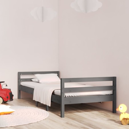 Giroletto Grigio 80x200 cm in Legno Massello di Pino