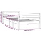 Giroletto Miele 80x200 cm in Legno Massello di Pino