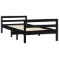 Giroletto Nero 90x200 cm in Legno Massello di Pino Giroletto Nero 90x200 cm in Legno Massello di Pino