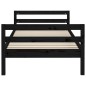 Giroletto Nero 90x200 cm in Legno Massello di Pino Giroletto Nero 90x200 cm in Legno Massello di Pino