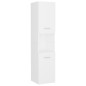 Set Mobili da Bagno Bianco in Truciolato Set Mobili da Bagno Bianco in Truciolato