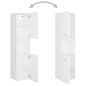 Set Mobili da Bagno Bianco in Truciolato Set Mobili da Bagno Bianco in Truciolato