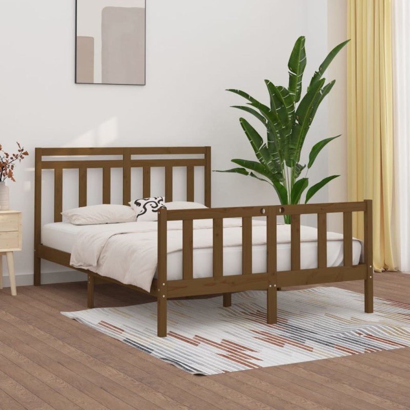 Giroletto Miele in Legno Massello Pino 150x200 cm 5FT King Size Giroletto Miele in Legno Massello Pino 150x200 cm 5FT King Size