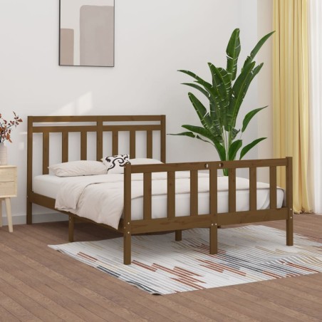 Giroletto Miele in Legno Massello Pino 150x200 cm 5FT King Size