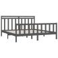 Giroletto Grigio Legno Massello Pino 180x200 cm 6FT Super King Giroletto Grigio Legno Massello Pino 180x200 cm 6FT Super King