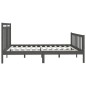 Giroletto Grigio Legno Massello Pino 180x200 cm 6FT Super King Giroletto Grigio Legno Massello Pino 180x200 cm 6FT Super King