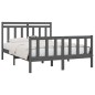 Giroletto Grigio Legno Massello di Pino 150x200cm 5FT King Size Giroletto Grigio Legno Massello di Pino 150x200cm 5FT King Size