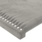 vidaXL Testiere 2 pz Grigio Chiaro 100x5x78/88 cm in Velluto vidaXL Testiere 2 pz Grigio Chiaro 100x5x78/88 cm in Velluto