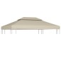 Telo di Ricambio per Gazebo 310g/m² Beige 3x4m Telo di Ricambio per Gazebo 310g/m² Beige 3x4m