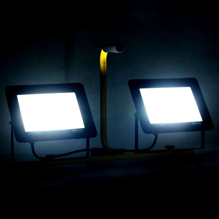 Faretto a LED con Maniglia 2x100 W Bianco Freddo