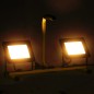 Faretto a LED con Maniglia 2x50 W Bianco Caldo Faretto a LED con Maniglia 2x50 W Bianco Caldo