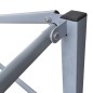 Gazebo Professionale Pieghevole 2x2m in Acciaio Antracite Gazebo Professionale Pieghevole 2x2m in Acciaio Antracite