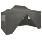 Gazebo Professionale Pieghevole 4 Pareti 3x4m Acciaio Antracite Gazebo Professionale Pieghevole 4 Pareti 3x4m Acciaio Antracite