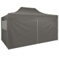 Gazebo Professionale Pieghevole 4 Pareti 3x4m Acciaio Antracite Gazebo Professionale Pieghevole 4 Pareti 3x4m Acciaio Antracite