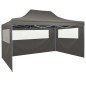 Gazebo Professionale Pieghevole 4 Pareti 3x4m Acciaio Antracite Gazebo Professionale Pieghevole 4 Pareti 3x4m Acciaio Antracite