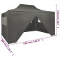 Gazebo Professionale Pieghevole 4 Pareti 3x4m Acciaio Antracite Gazebo Professionale Pieghevole 4 Pareti 3x4m Acciaio Antracite