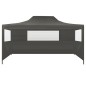 vidaXL Gazebo Professionale Pieghevole 3 Pareti 3x4m Acciaio Antracite vidaXL Gazebo Professionale Pieghevole 3 Pareti 3x4m Acciaio Antracite