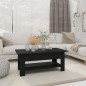 Tavolino da Salotto Nero 102x55x42 cm in Truciolato Tavolino da Salotto Nero 102x55x42 cm in Truciolato