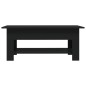 Tavolino da Salotto Nero 102x55x42 cm in Truciolato Tavolino da Salotto Nero 102x55x42 cm in Truciolato