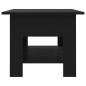 Tavolino da Salotto Nero 102x55x42 cm in Truciolato Tavolino da Salotto Nero 102x55x42 cm in Truciolato