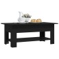 Tavolino da Salotto Nero 102x55x42 cm in Truciolato Tavolino da Salotto Nero 102x55x42 cm in Truciolato