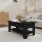 Tavolino da Salotto Nero 102x55x42 cm in Truciolato Tavolino da Salotto Nero 102x55x42 cm in Truciolato