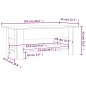 Tavolino da Caffè Bianco Lucido 102x55x42 cm in Truciolato Tavolino da Caffè Bianco Lucido 102x55x42 cm in Truciolato