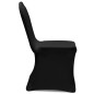 Coprisedia in Tessuto Elasticizzato Nero Set 6 pz Coprisedia in Tessuto Elasticizzato Nero Set 6 pz