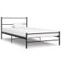 vidaXL Giroletto Nero in Metallo 100x200 cm