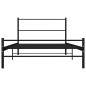 vidaXL Giroletto Nero in Metallo 100x200 cm
