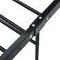 vidaXL Giroletto Nero in Metallo 100x200 cm