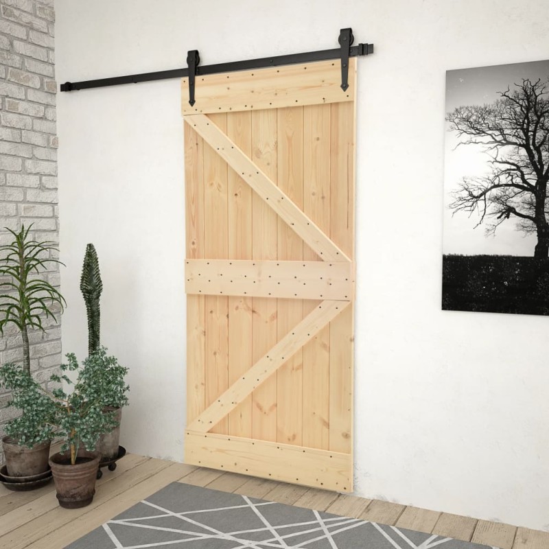 Porta 100x210 cm in Legno Massello di Pino Porta 100x210 cm in Legno Massello di Pino