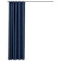 Tende Oscuranti con Ganci Effetto Lino Blu 290x245 cm Tende Oscuranti con Ganci Effetto Lino Blu 290x245 cm